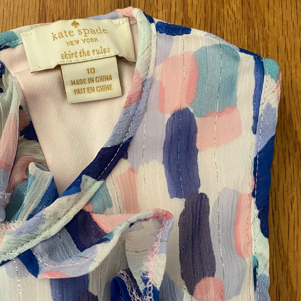 kate spade Formal Chiffon Brushstroke Multicolor  Dress - Picture 7 of 7